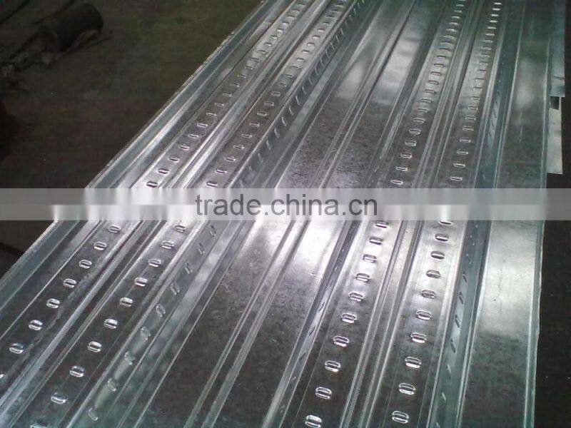 Decking sheet for second floor with stud bolt / steel bar / concrete