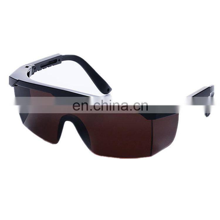 Rubber  arms  impact protection safety glasses orange safety goggles