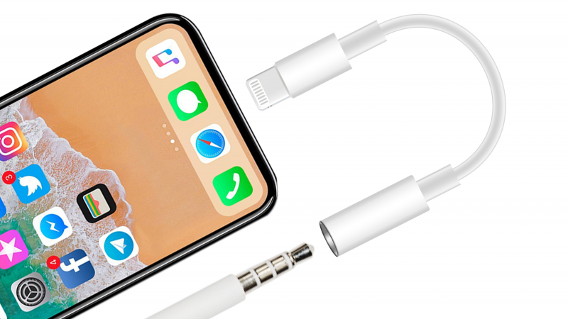 MFi 3.5 to lightning audio cable headphones earphone adapter for iphone7