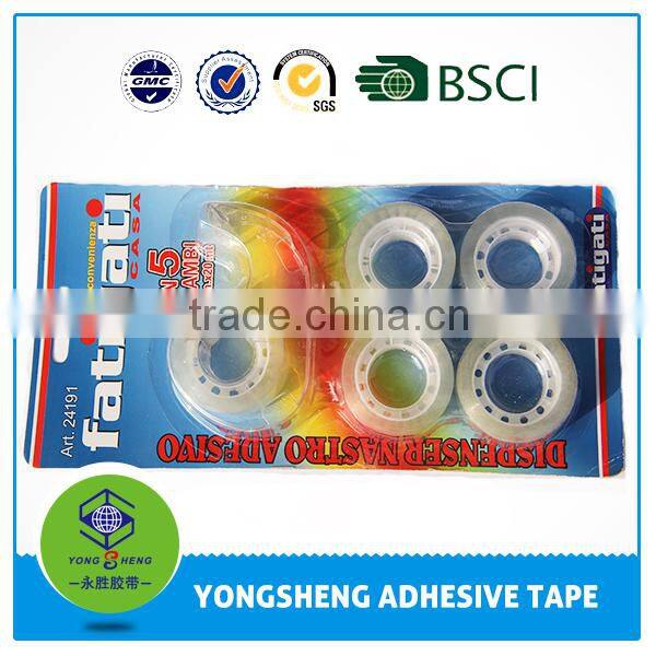 20m*18mm bopp self adhesive tape with custom blister card