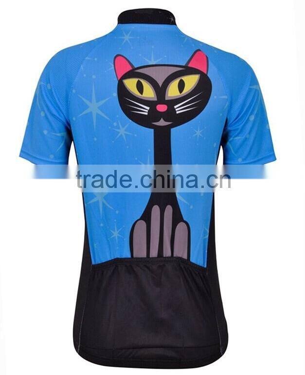 100% polyester new style green/black sport wear cycling jerseys for sale