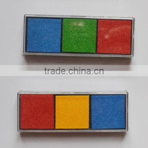 Beautiful toy stamp pad for wholesale and retail/Custom bright color refill ink craft stamp pad