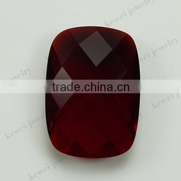 Glass stone hot sale synthetic gemstone bead for wedding dresses