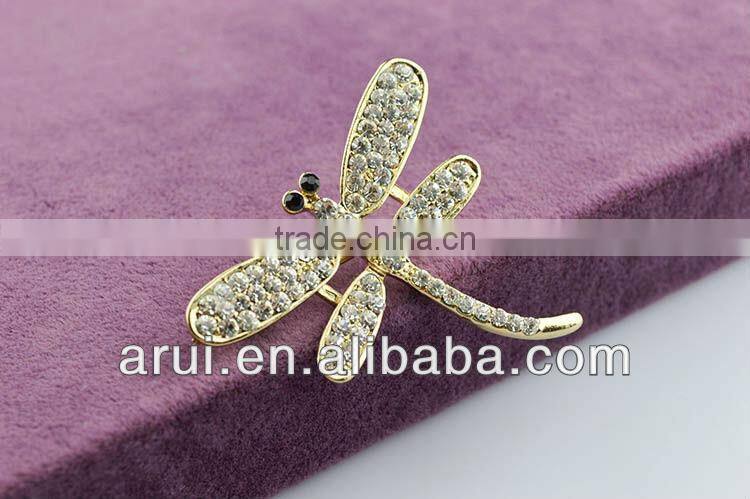 Hot gold arabic jewellery dragonfly brooch
