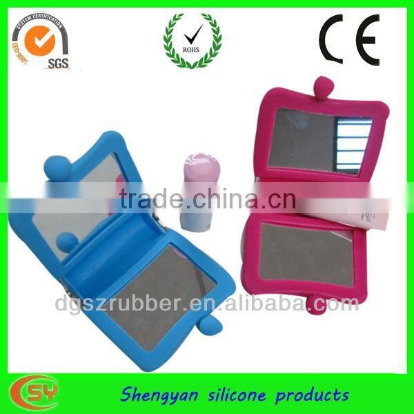 Hot sale Silicone cosmetic mirror for Chrismas gift