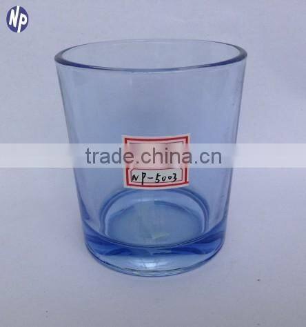 200ml light blue glass drinking cups
