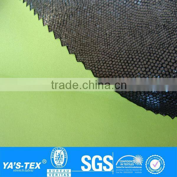 4 way stretch polyester bonded shining fabric for softshell jacket
