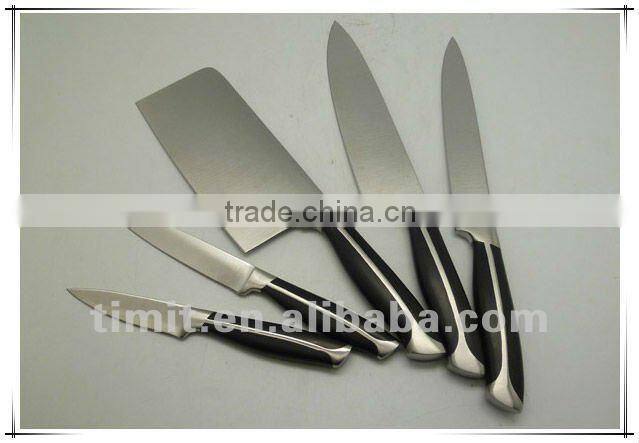 8pcs stainless steel solid handle good quality kitchen knife