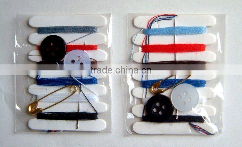 China manufacturer disposable hotel sewing kit /accordion sewing box