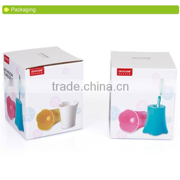 D622 Beautiful Flowe of tooth brush holder bath room accessory tumbler holder