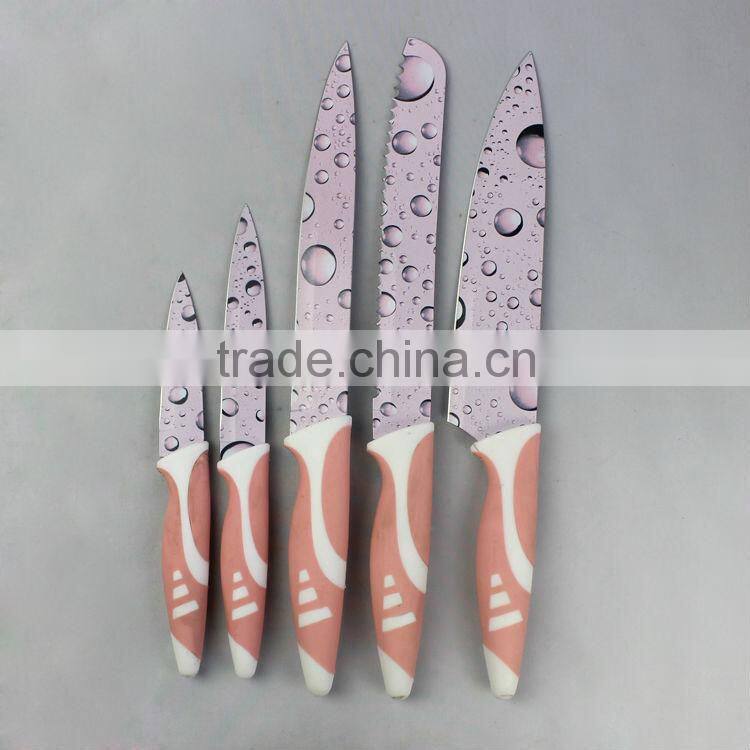 Fashion Printing kitchen knife set