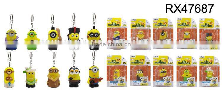 New product rubber minion custom keychain