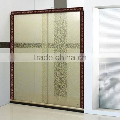 Luxury Wired Glass Durable Bath Sliding Door