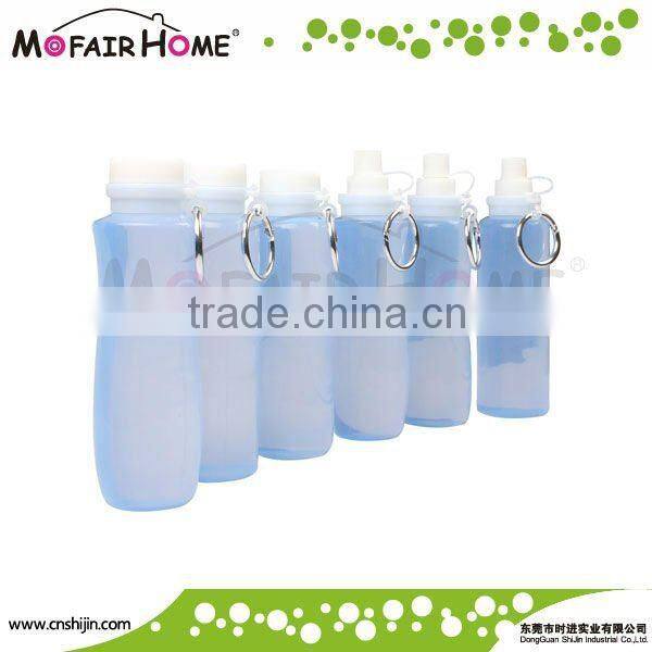 SJ006 silicone water bottle with screw cap