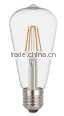 Factory supplier CC Driver ST64 led lamp 4W 5W available E27/B22 base No flicker 360degree CE RoHS ST64 led filament lights