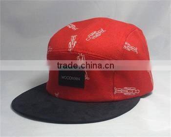 Wholesale unstructured flat cap Nylon snapback cap