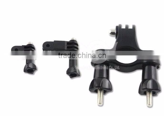 Bicycle Handlebar Seatpost Clamp with Three-way Adjustable Pivot Arm for Gopros Heros 3+/3/2/1/4 Session