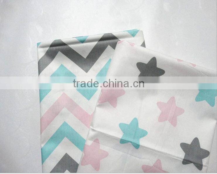 100% cotton star Design multicolour printed & dyed fabric of hometextile
