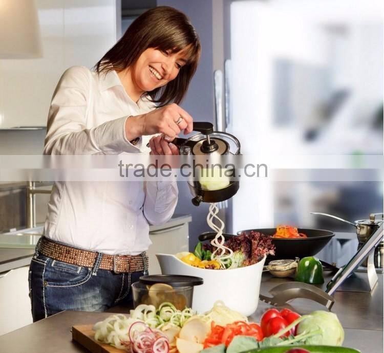 2016 Arrival Stainless Steel Spiral Cutter Mini Vegetable Fruit Spiral Slicer
