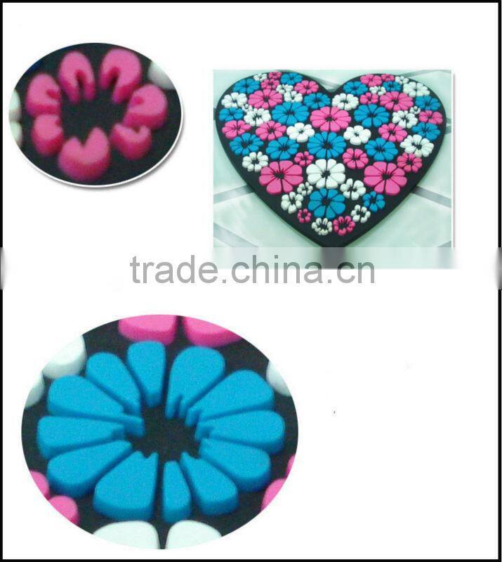 2016 popular high quality rubber 3d coaster wholesale