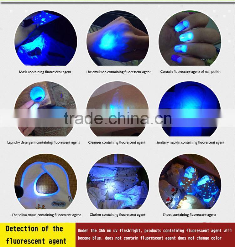 JF 12 Led 390nm-365nm Purple light uv Flashlight, uv Blacklight Flashlight Urine Detector, uv led Torch