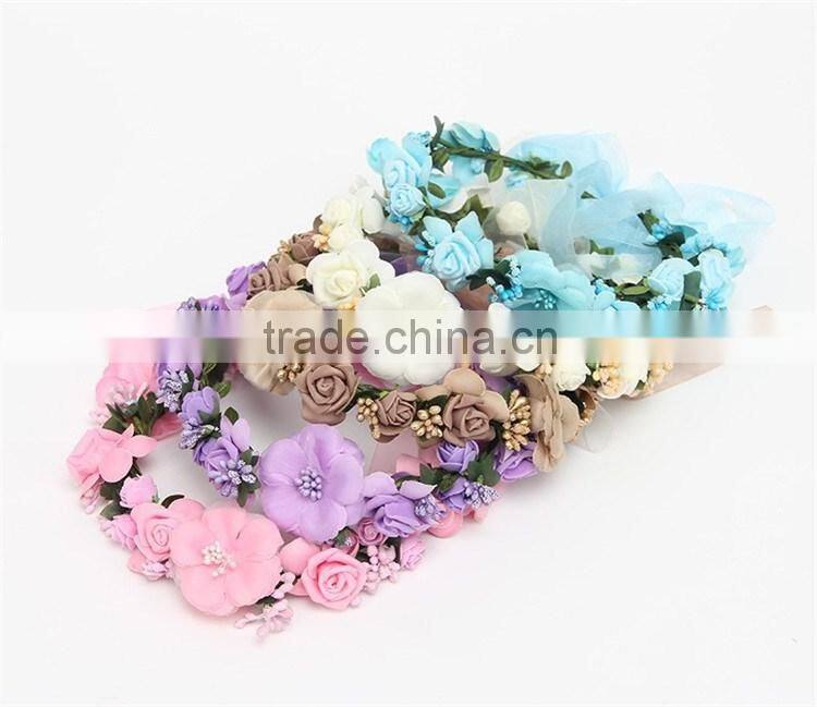 DSFG001C Hot Diy flower crown garland Children's hair accessory Head band/ hair band