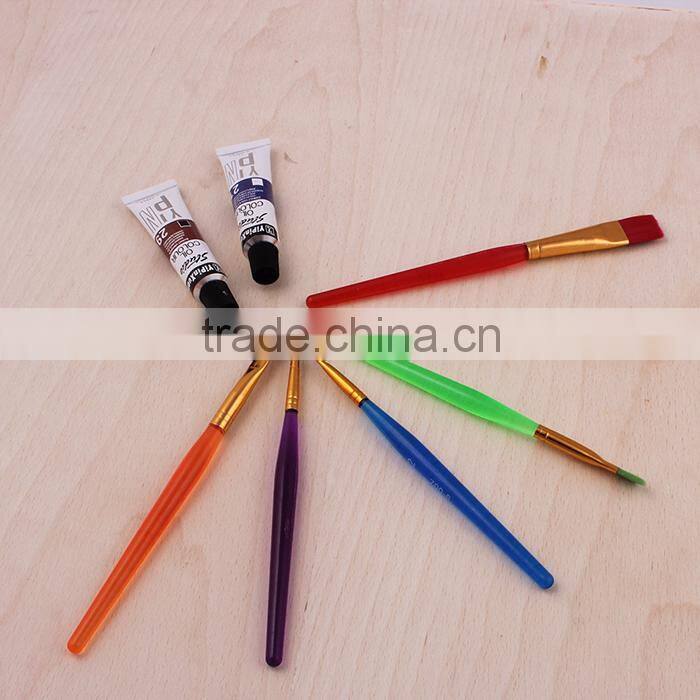 6 Pieces Wholesale Professional Nylon Artist Painting Brush Manufacturer