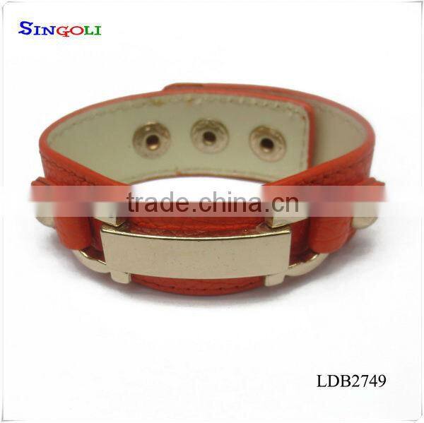 Leather tassel bracelet white leather bracelet LDB2773