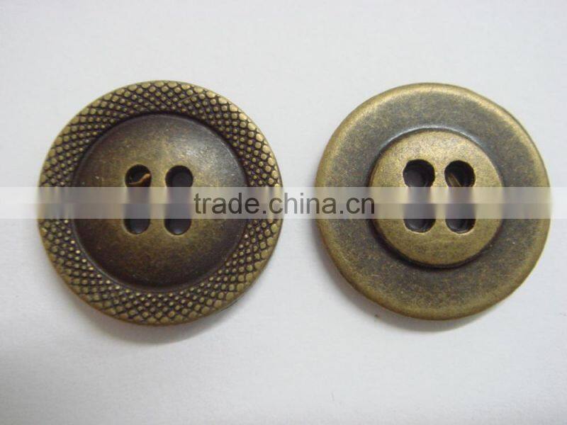 16mm hang zhou famous antic brass 4 eye button