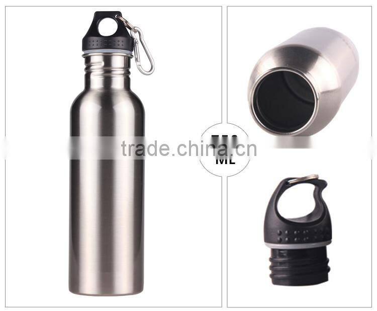 Outdoor 500ml 750ml 1000ml portable stainless steel sport bottle