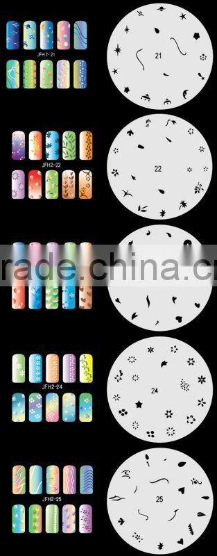 20 Sheets/Lot 320 Different Air brush Nail Art Designs STENCIL Template Set No.2 Stencil Sheets are Easy to Clean