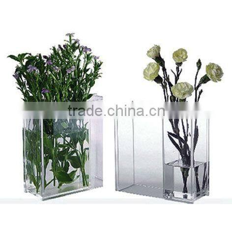 Cube acrylic vase