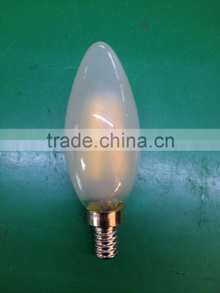 frosted glass LED filament candle light C35 4watt 2w E14S 220V-240V CE ROHS UL