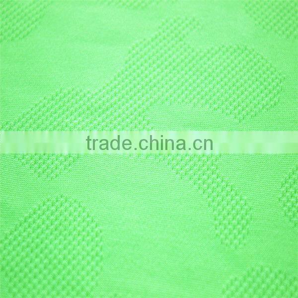 50%coolmax 50%polyester jacquard knitted mesh fabric for T-shirt