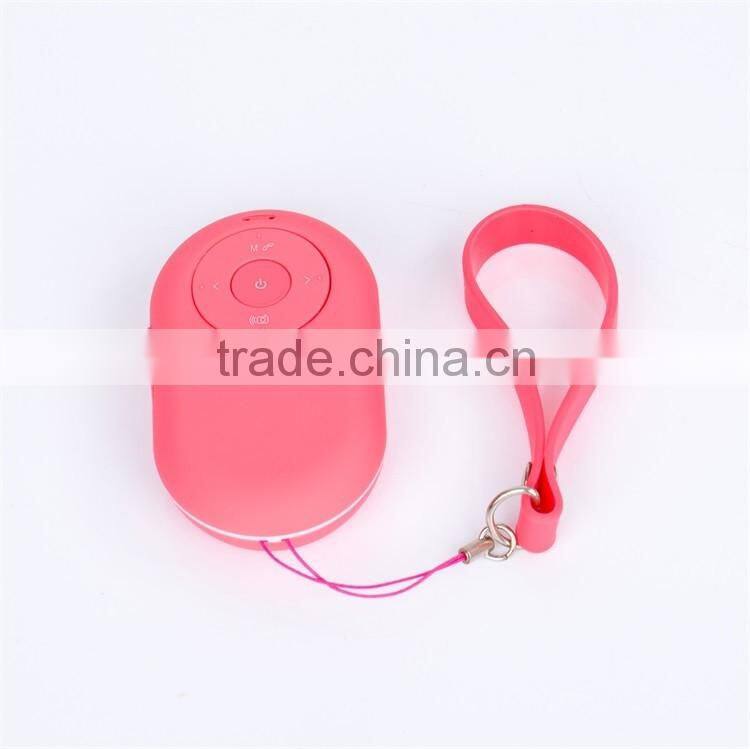 Outdoor Sport TF card FM Selfie Shutter Bluetooth Speaker with Lanyard