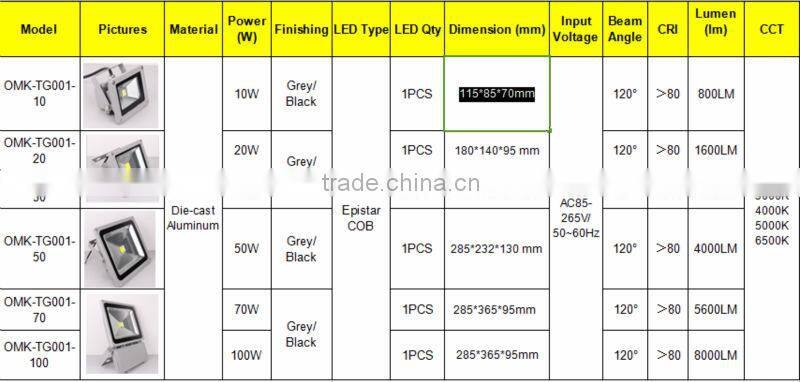 30w high brightness IP65 led flood light with CE/Rohs cetisfication