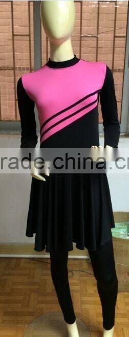 Once Piece Muslim Swimwear waterproof beach wear with detached hood