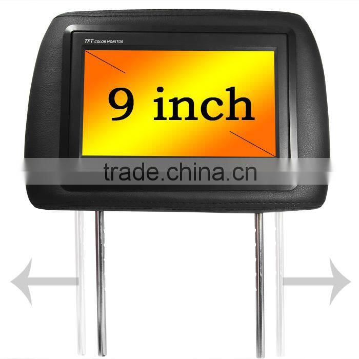 New and Hot Remote Control 9 Inch Headrest TFT LCD Monitor