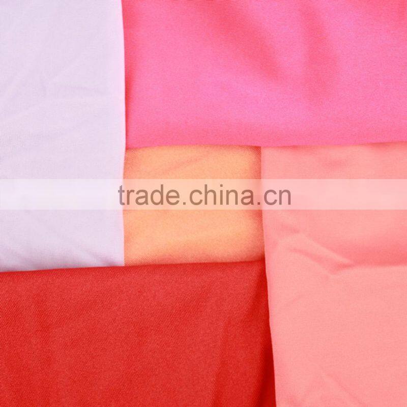 tricot knitting shining polyester spandex fabric for swimwear