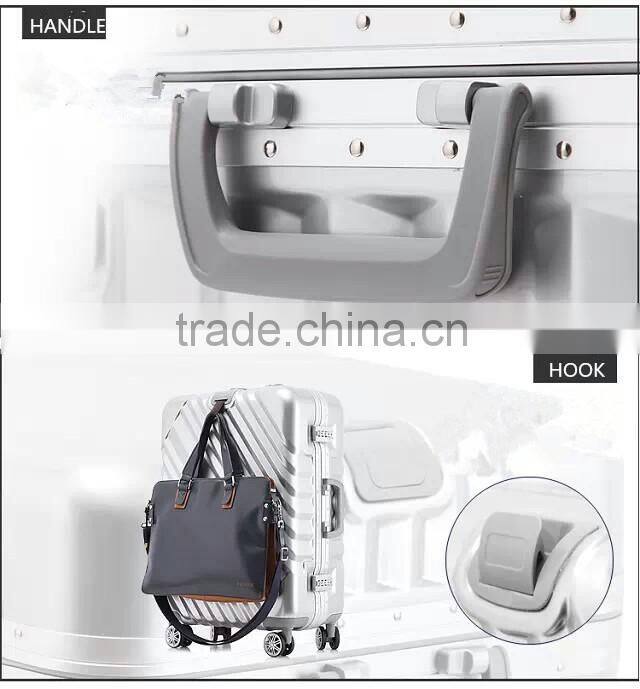 Twill alumimum frame trooley luggage/suitcase/case