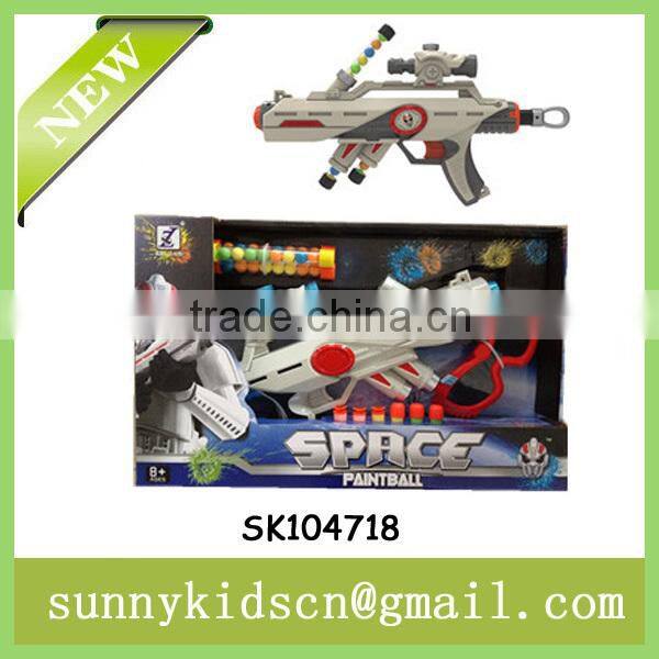 colorful soft bullet gun paintball gun with glasses