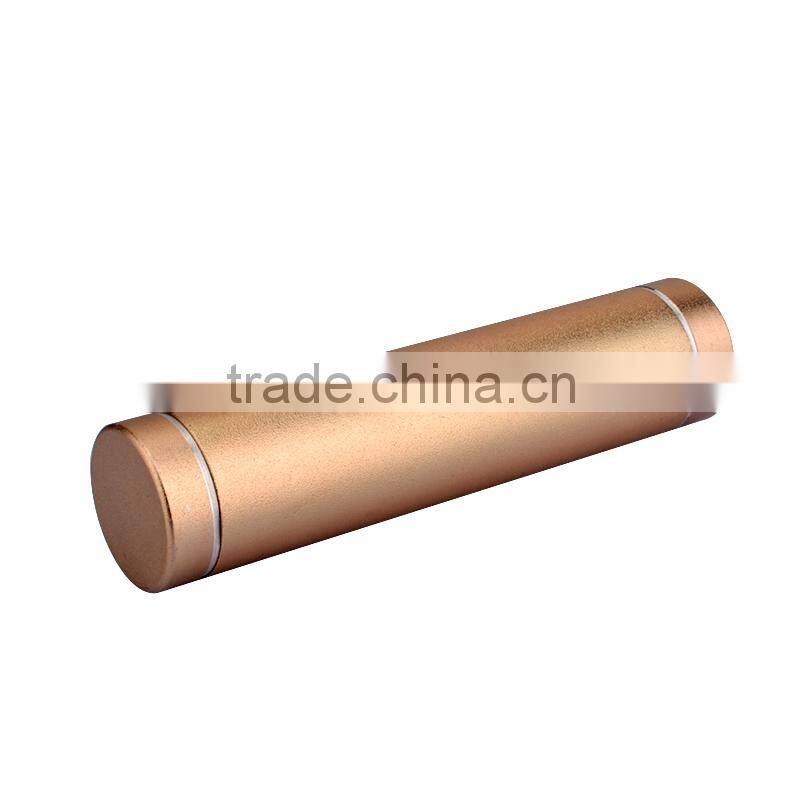 2600mah mini portable cylinder mobile power bank for iphone samsung