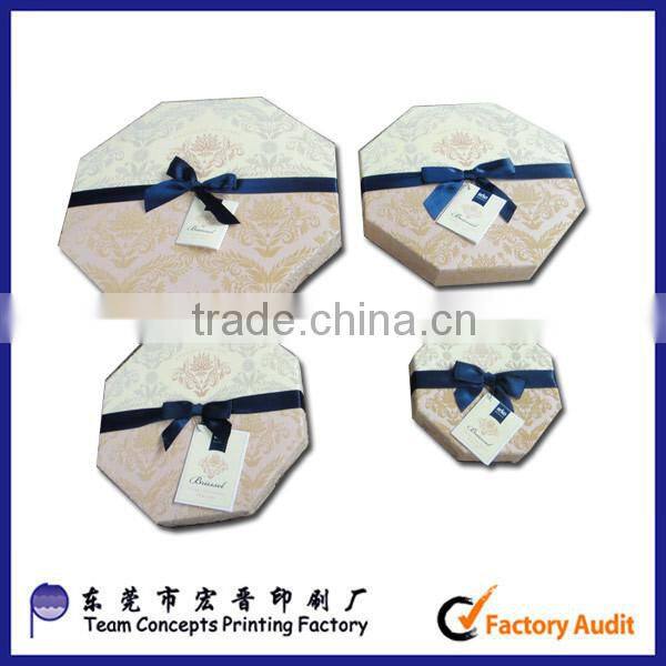 high quality fancy paper chocolate box with pil coating
