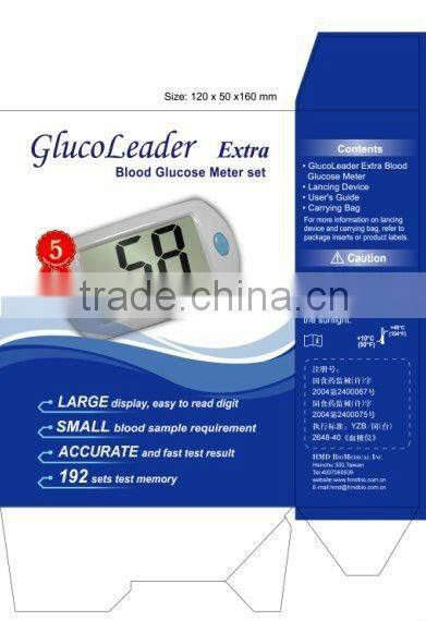 OEM order Large screen one key operation new blood glucose meter Extra