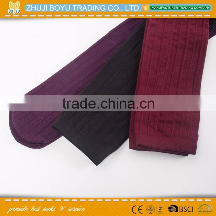 BY-163106 Hot selling custom colorful ladies winter fleece leggings brush tights