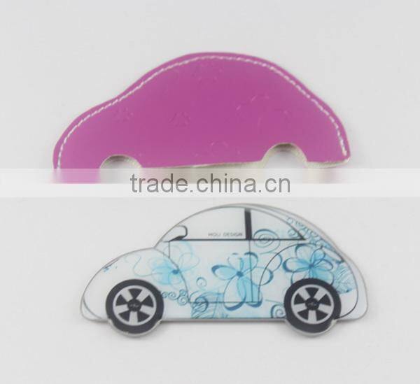 non-breakable gift metal mirror plain metal mirror wallet sized