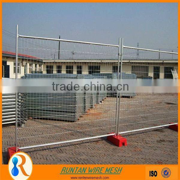 factory for construction hot dipped galvanized steel temporary fence