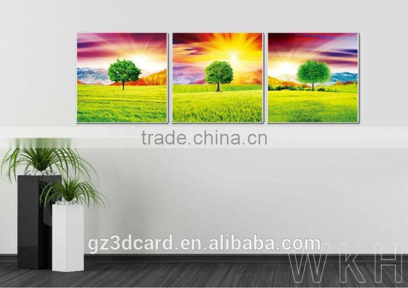 New Material PET 1.5mm No Frame Picture High quality promotional lenticular 3d pictures