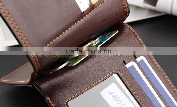 Quality Men Zipper Folding Men Wallet Purse Gift