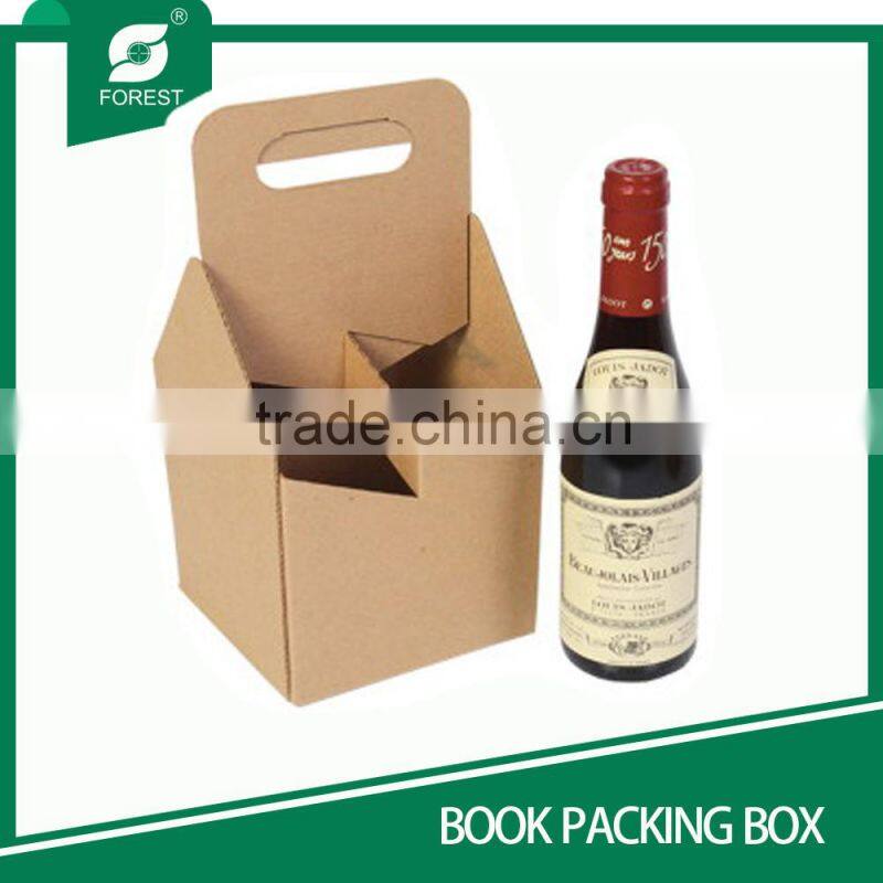 PAPER PACKAGING BOX WINE BOTTLE CARRIER